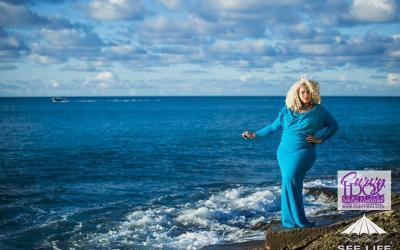 Female Drag Racer in the Finals of the Curvy Idol Competition