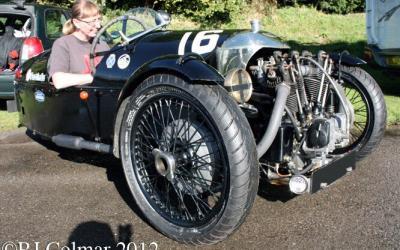 Sole Female Racer in  Chateau Impney Hill Climb Class