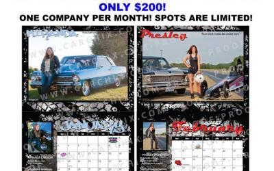 Advertise in the 2018 Car Chix Calendar