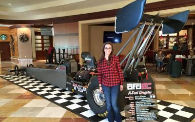 Marina Anderson Family A-Fuel Dragster on Display at PRI