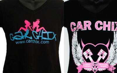 NEW ARRIVAL: Car Chix Ladies V-Necks