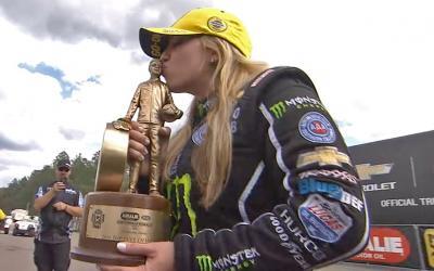 Brittany Force Wins First NHRA Top Fuel Race