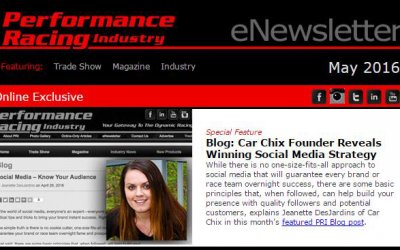 Car Chix Featured on Performance Racing Industry
