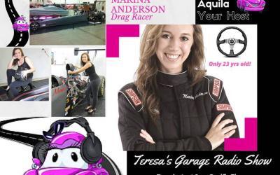 A-Fuel Dragster Racer Marina Anderson Joins Us Live on Teresa's Garage Radio Show Today