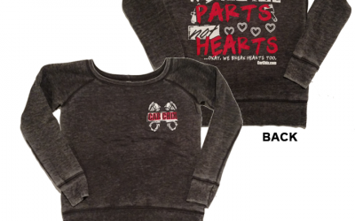 New Car Chix Wide Neck Fleece Sweatshirts