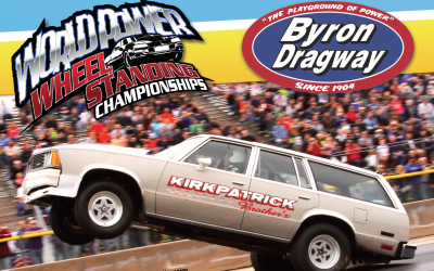 Gearing up for the World Power Wheel Standing Championships at Byron Dragway!