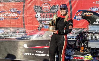 Julie Nataas Earns First NHRA Win at the NGK Spark Plugs 4-Wide Nationals in Charlotte