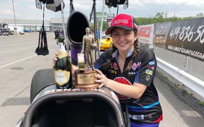 Camrie Caruso Scores First Top Alcohol Dragster Victory 2 Months After Licensing