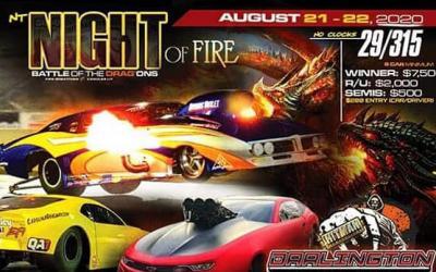 Car Chix Heads to No Time Night of Fire at Darlington Dragway August 21st & 22nd – CANCELED DUE TO WEATHER