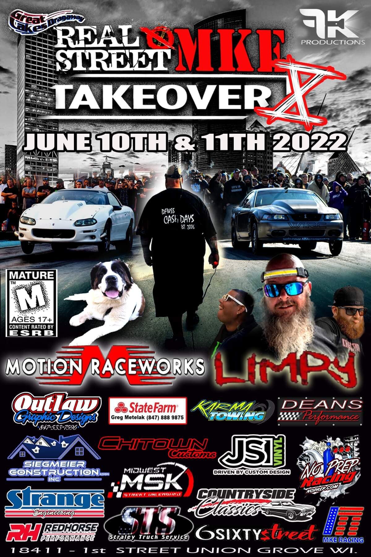 real street takeover mke-carchix-carchicks-racing-motorsports-automotive-dragracing-wisconsin-greatlakesdragaway