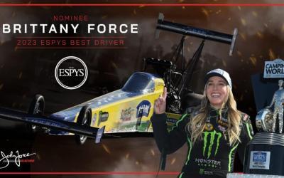 BRITTANY FORCE NOMINATED FOR ESPYS BEST DRIVER AWARD