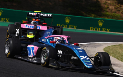 Sophia Floersch completes a total of 23 overtakes at the Hungaroring