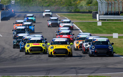 Three female drivers at the start of the all-new series NXT GEN Cup