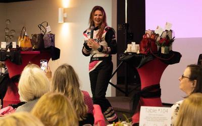Female NASCAR racer empowers women to follow dreams during Hays event