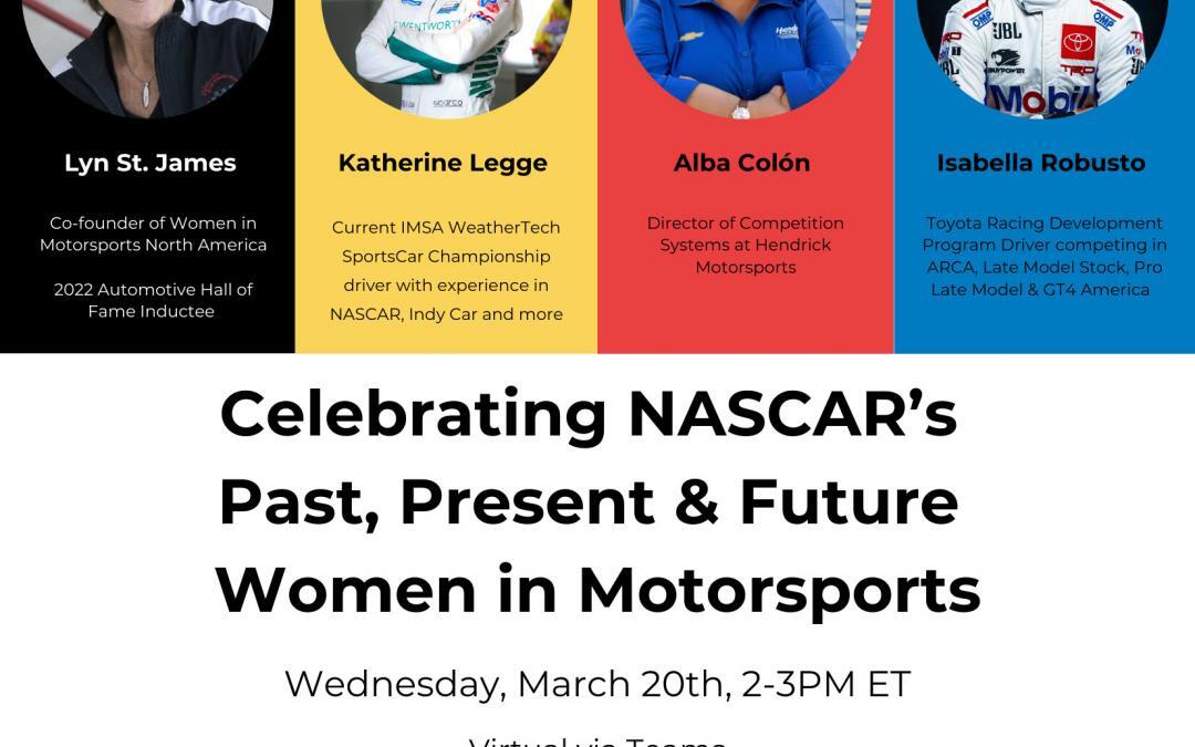 NASCAR Virtual: Celebrating NASCAR’s Past, Present & Future Women in Motorsports