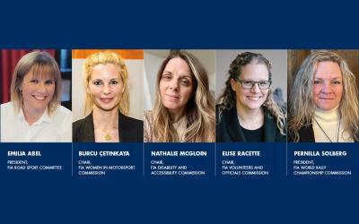 FIVE WOMEN APPOINTED FIA COMMISSION LEADERS IN HISTORIC WMSC VOTE